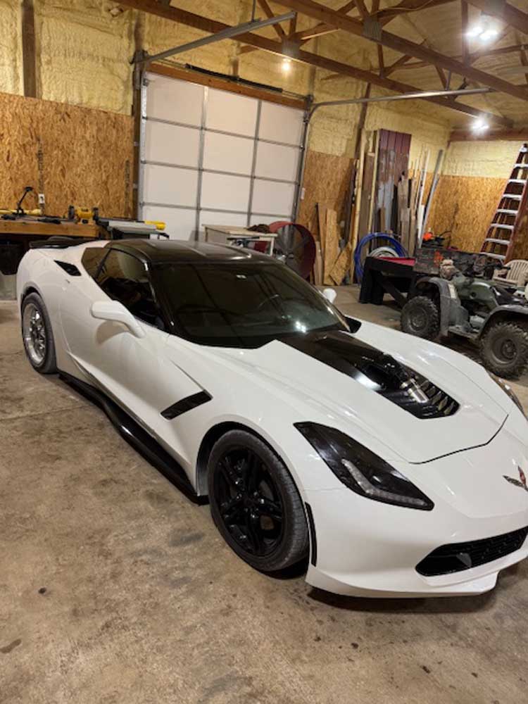 White 2017 Chevrolet Corvette coupe automatic For Sale